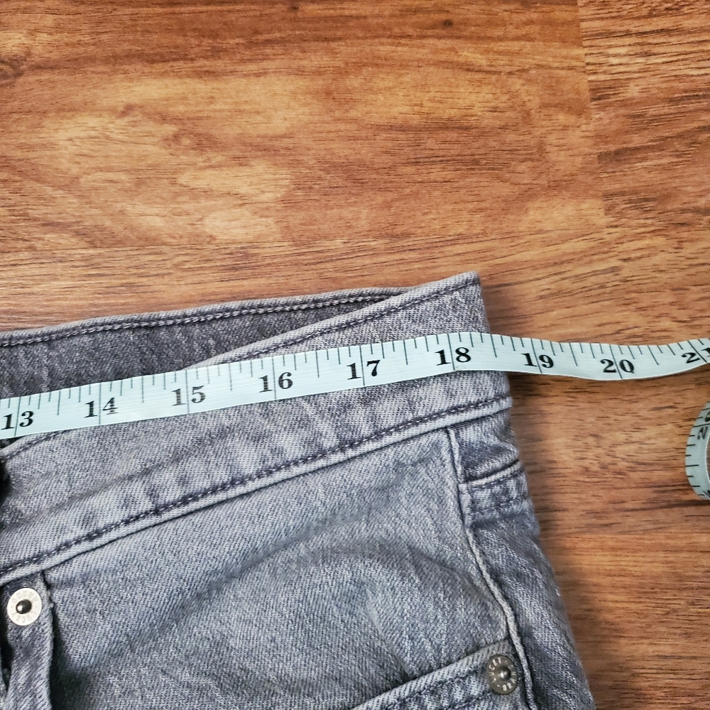 Lucky Brand Size 16/33 90s Loose High Rise Crop Gray Jeans - Picture 7 of 9